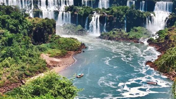 Tour di un giorno al Parco nazionale dell'Iguaçu in Brasile + Gola del Diavolo + Vista sui tre paesi con noleggio con conducente esclusivo / Itinerario flessibile