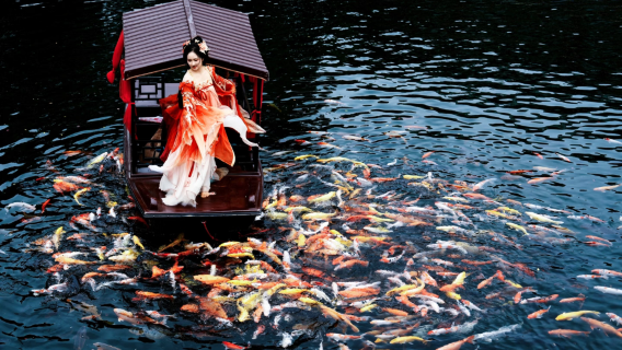 Guangzhou Baomo Tuin kostuum verkledingsactiviteit [Hanfu-verhuur + verfijnde make-up en styling + perfecte service-ervaring]