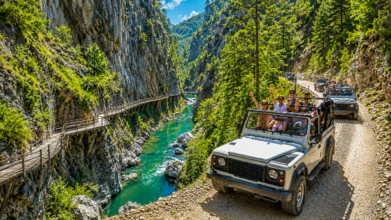 Sapadere Canyon  Waterfall Jeep Safari Tour, Lunch from Alanya