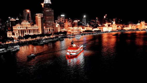 上海黃浦江遊覽網紅遊船夜遊外灘陸家嘴十六鋪船票遊輪觀光精華遊