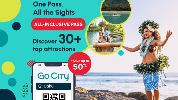 Go City オアフ島オールインクルーシブパス 【公式直営/40以上の人気観光スポット含む/ポリネシア・カルチャー・センター/ワイメア渓谷】|オアフ島オールインクルーシブ
