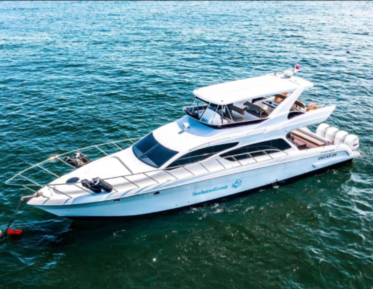 [แพ็กเกจดำน้ำตื้นและตกปลาบนเรือส่วนตัวที่บาหลี - เรือออสการ์] สามารถปรับแต่งเรือยอชต์ส่วนตัวได้ สัมผัสประสบการณ์หรูหราระดับพรีเมียม เลือกพื้นที่เกาะนูซาเปอนิดาหรือเกาะเลมบองกันได้