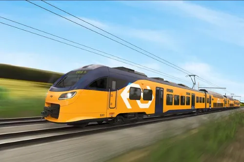 アムステルダム：スキポール空港とアムステルダム中央駅間の片道NS列車