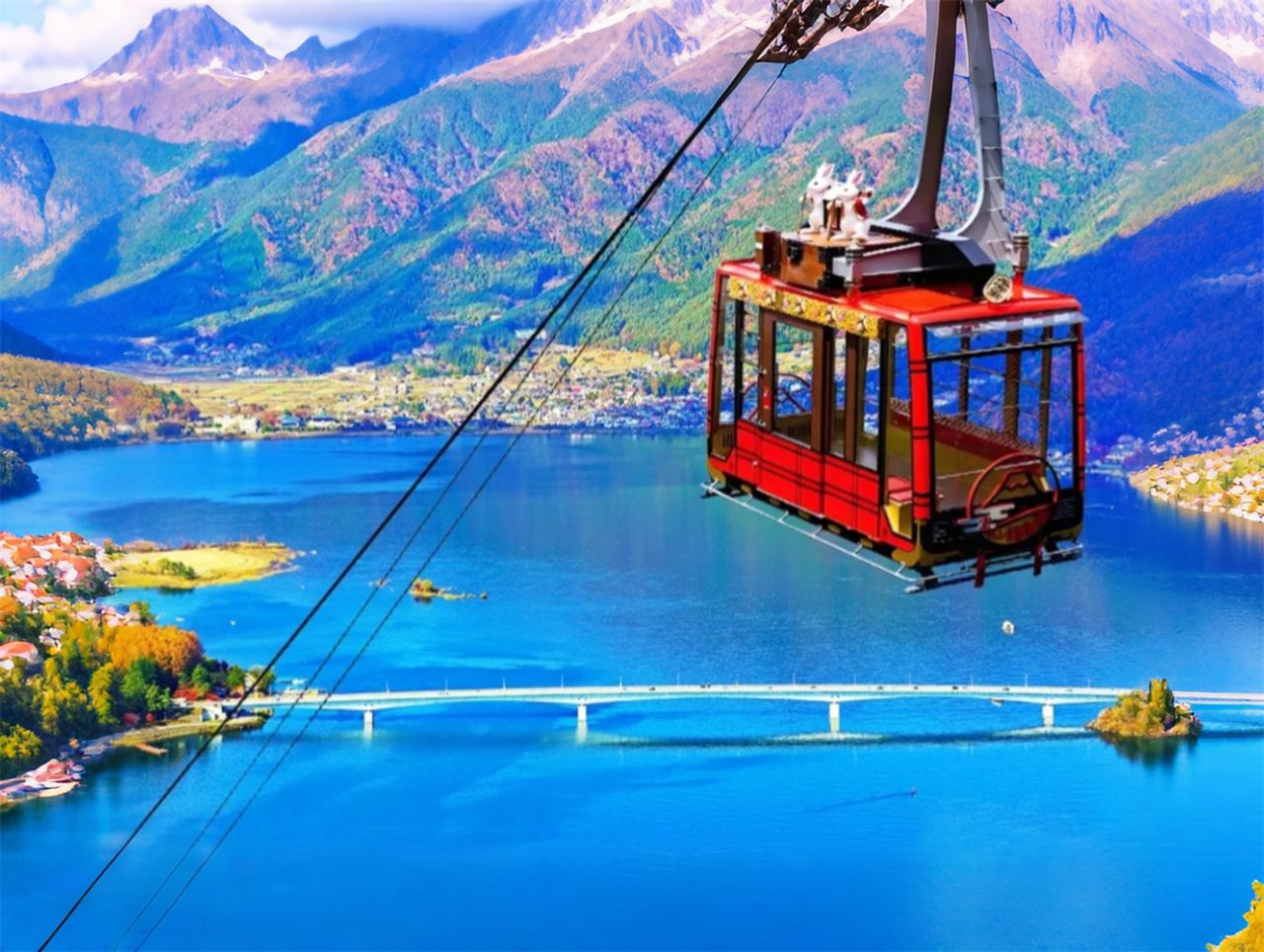 도쿄 후지산 가와구치호 케이블카+오시노 핫카이 당일 투어, 케이블카 요금 포함 & 말차 체험 제공