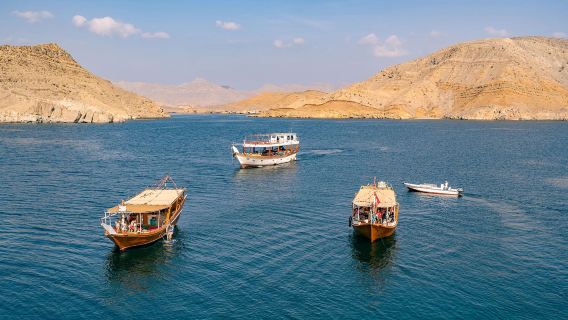 Excursión de un día desde Dubái a Musandam Omán (lado de Jasab)