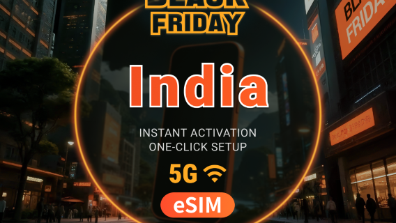 eSIM 5G de India | Soporta ChatGPT y TikTok | 1–30 días | Código QR instantáneo
