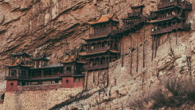 Tour to Yungang Grottoes and Hanging Temple (Entrance Fees Not Included)