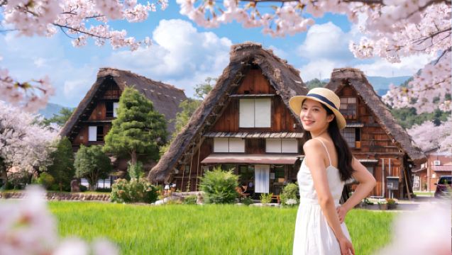 白川郷合掌造り集落+飛騨高山 ワンデーツアー|名古屋発着、9名様までの少人数ツアー(ホテル送迎付き)