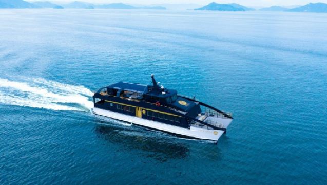 Kansai & Hiroshima Area Rail Pass 5-Day Ticket + Hiroshima City High-Speed Boat "SEA SPICA" Seto Inland Sea Island Cruise