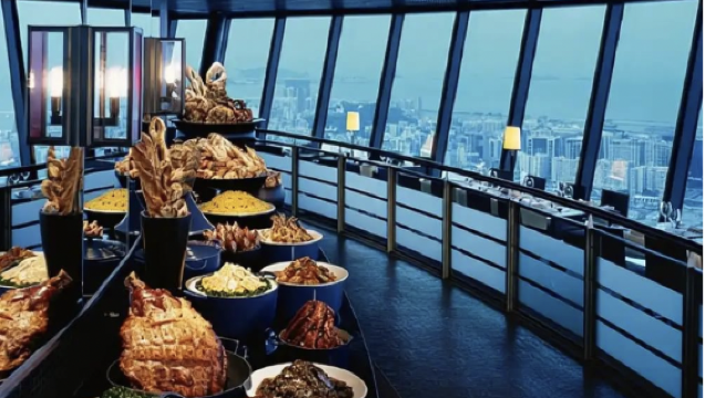 [Limited-time deal official issue ticket] Macau Tower observation deck admission ticket + 360° Café (buffet lunch/dinner/afternoon tea set)