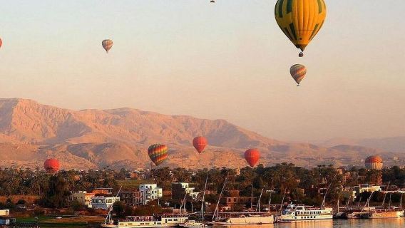 Luxory Sunrise Adventure - Hot Air Balloon Flight over Luxor West Bank Landmarks