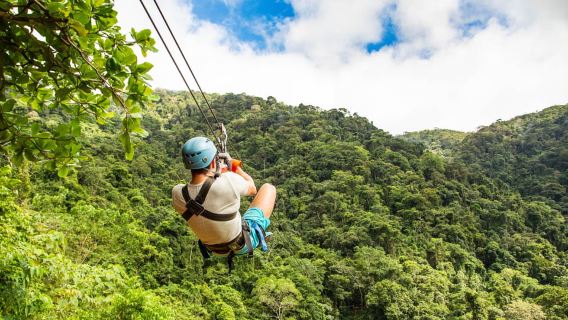 Jacó: Passeio de Tirolesa e Teleférico das Aventuras na Floresta Tropical