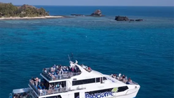 Fiji South Sea boat ticket service for outer Mamanuca Islands with bus transfer and full coverage boat tickets