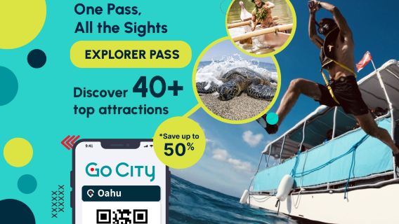Go City オアフ島チョイスパス 【公式直営/40以上の人気観光スポット含む/ポリネシア・カルチャー・センター/ワイメア渓谷】|オアフ島エクスプローラーパス