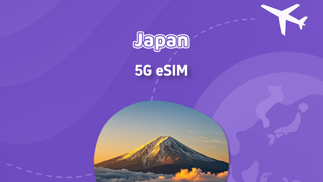 Japan | 5G eSIM | High-speed data | DayPass | 1-14 days | Natural Day | Quick Installation | QR Code