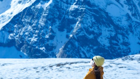 New Store Special: 1-Day Tour to Qomolangma Glacier Snow Mountain|Xizang Blue Ice Season: Frozen Surfaces on Colorful Lakes
