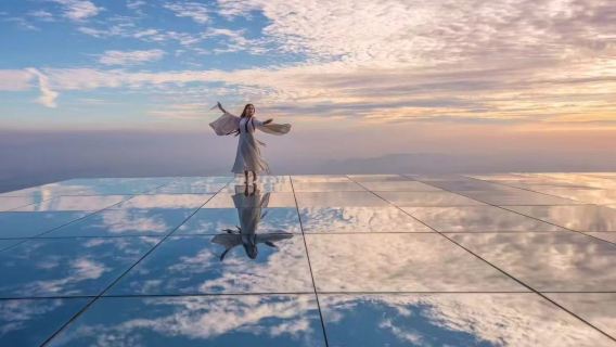 Lawatan Sehari Gunung Ling Shangrao dari Nanchang Pergi-Balik: Tangga Langit Tebing + Cermin Langit + Cahaya Buddha Lautan Awan