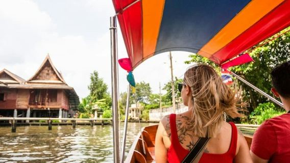 Bangkok : Visite privée du marché flottant + promenade en bateau + transferts