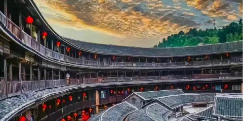 福建土樓雲水謠+土樓王雙景區一日遊【親子必選大魚海棠同款】