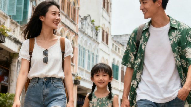 하이커우 치러우라오제(기루로가) 여행 사진[[현장에서 사진 제공] 커플, 가족, 친구, 어린이를 위한 여행 동행 촬영 및 가족 여행 사진 촬영]