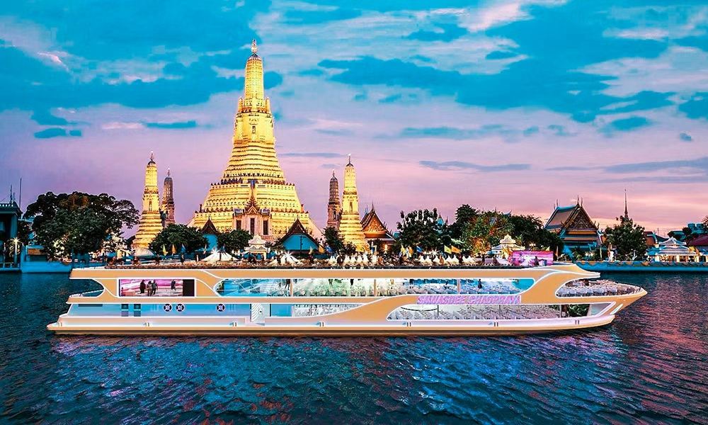 Crucero nocturno por el Río Chao Phraya en Bangkok - Sawasdee Chaophraya Cruise