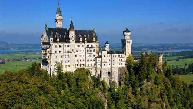 Munich, Jerman pergi-balik - Istana Neuschwanstein - Bangunan Diraja Bavaria | Laluan Popular Bintang