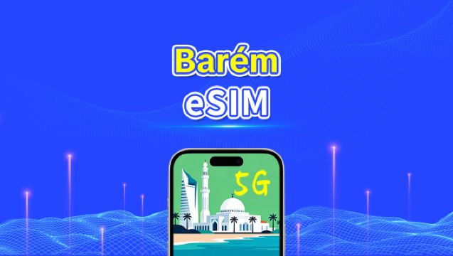 eSIM do Bahrein | 5G/4G | Dados de alta velocidade | 24 horas | Dias opcionais de 1 a 30 dias | Código QR