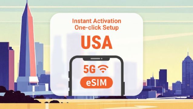 eSIM 5G dos Estados Unidos | Compatível com ChatGPT | Pacotes de 1 a 30 dias disponíveis | Válido no Havaí | Ativação imediata | Código QR
