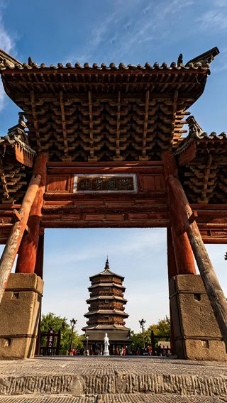 Tour from Datong: Xuankong temple + Ying County wooden pagoda + volcano (admission ticket not included)