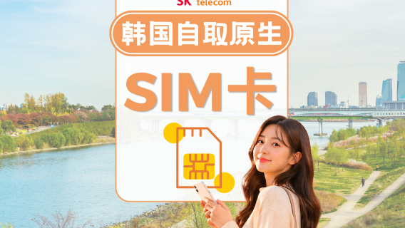 [Gratis T-Money | Kartu SIM Korea] Kartu SIM SKT 4G Kecepatan Tinggi Data & Telepon + Kupon Diskon Daiso | Klaim di Korea