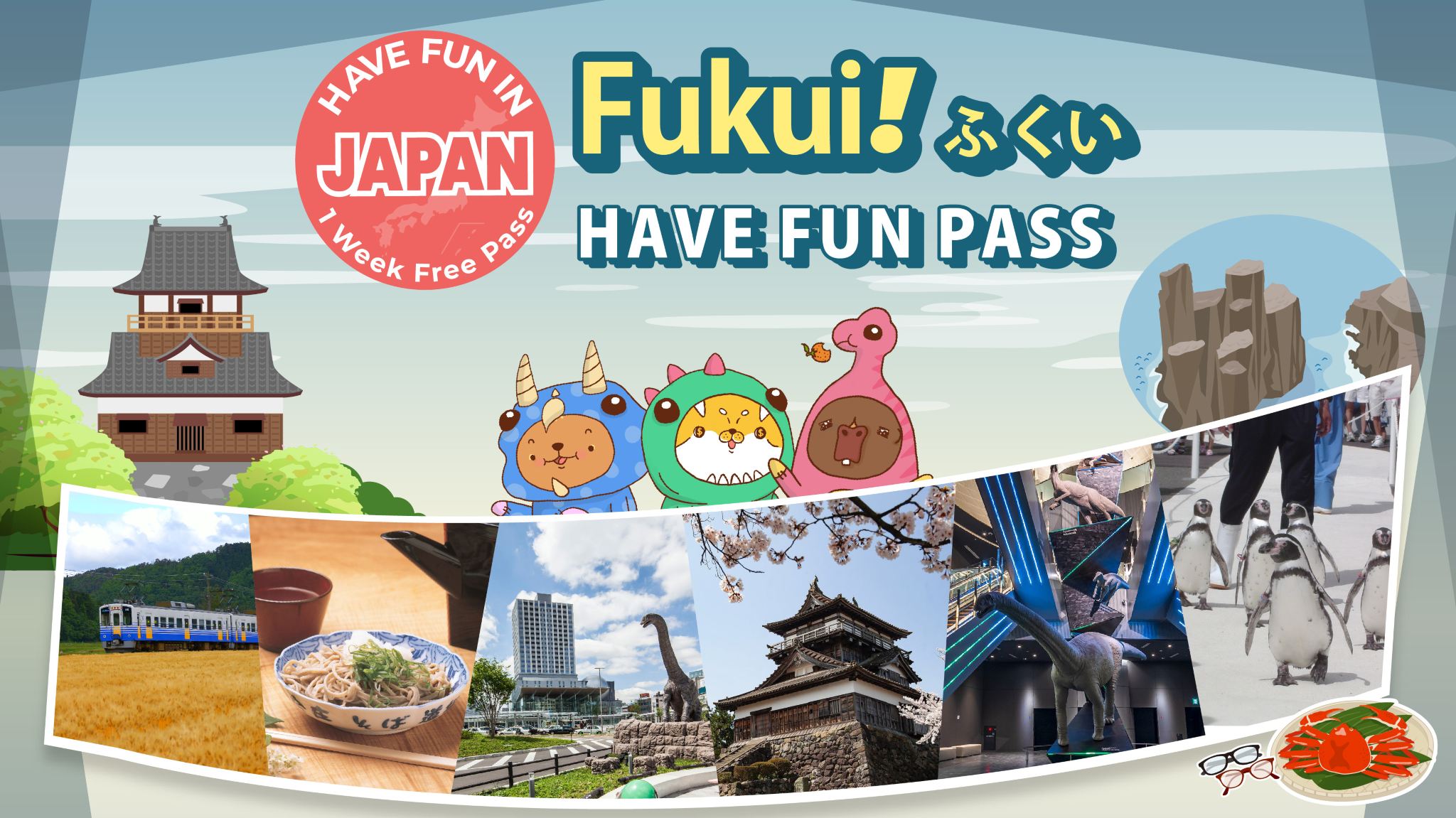 Fukui Attractions Transportation Pass | Have Fun In Fukui | Fukui Enjoyment One Week Free Pass
