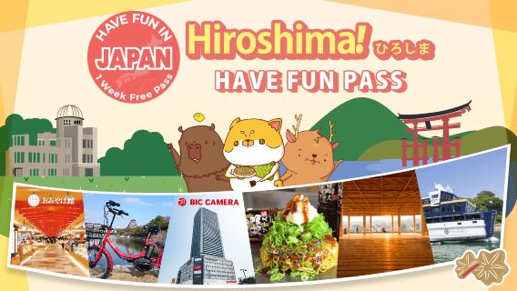 Pass urbain de Hiroshima|Amusez-vous à Hiroshima|Pass de voyage Hiroshima Enjoy 1 Week Free Pass
