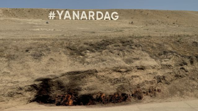 one-day tour in Baku, Azerbaijan [Gobustan Rock Paintings|Mud volcanoes|Flaming Mountain|Fire Temple