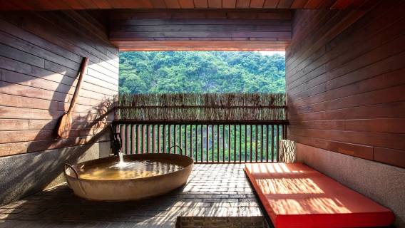 Wulai-Thermalquellen | Pure Rock Landis Hot Spring Resort | Thermalquellenhäuser und Gästezimmer