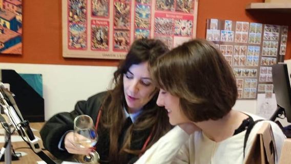 Bolonia: Cata de comida y vino con juego interactivo