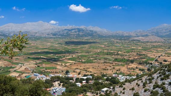 CRETE: LASITHI PLATEAU,TRADITIONAL VILLAGES AND MONASTERY