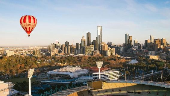 Volo in mongolfiera premium a Melbourne con colazione a 5 stelle con champagne