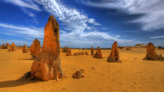 オーストラリア・ザ・ピナクルズ・デザート サンセット&星空観賞ツアー【市内送迎付き+夕食(ドリンク付)】