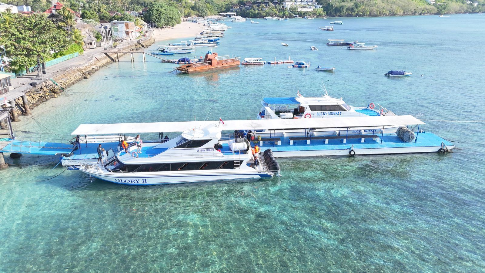 Bali Penida Island boat ticket speedboat from Sanur Pier to Penida Toyapakeh Pier / Lembongan (JungutBatu Pier)
