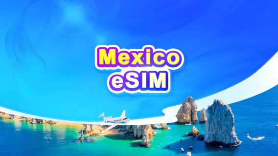 eSIM 5G de México|Paquete diario/Paquete de datos|Tarificación por 24 horas|1-30 días|Código QR
