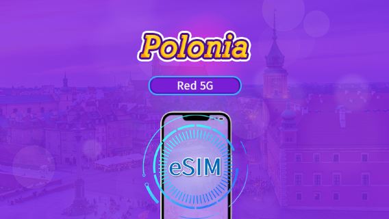 Polonia| eSIM 5G/4G | Plan Completo | Facturación cada 24 horas | 7-30 días | Código QR