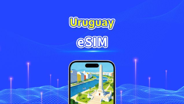 Uruguay eSIM | 5G/4G | Dagligt paket/datapaket | Höghastighetsdata | 24 timmar | 1-30 dagar | QR-kod