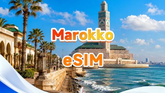Marokko 4G eSIM|Dagelijkse benodigdhedenpakket/totaalpakket|1 GB/dag - Totaal 30 GB|1-30 dagen|24-uurssysteem|QR-code