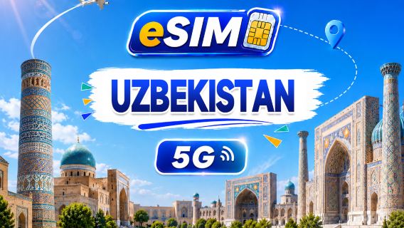 Uzbekistan 5G eSIM | Stöd för all AI & TikTok | 500MB/dag - Totalt 100GB | 1-60 dagar | 24-timmars debitering | QR-kod