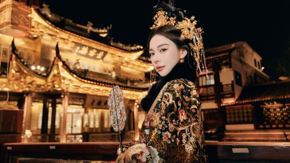 Yu Garden qipao photography | Republic of China makeup and styling photography experience · 1933 retro old Shanghai scene