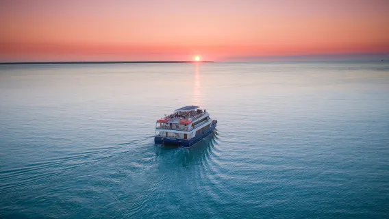Darwin Harbour 2-hour sunset dinner cruise with Charles Darwin Harbour Cruises