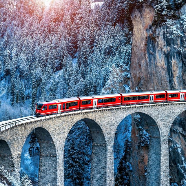 Bernina Red Train Experience from Milan