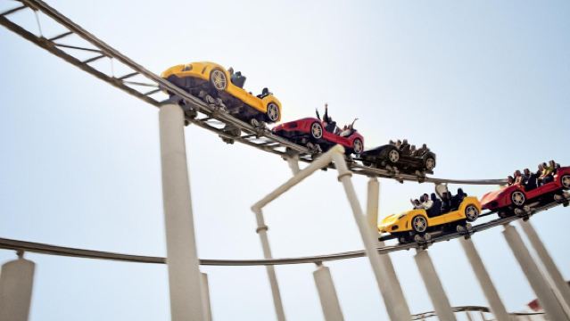 From Dubai Shared Tour: Ferrari World Adventure with Grand Mosque Tour