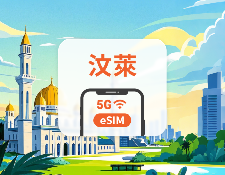 汶萊 5G eSIM｜All AI & TikTok｜1-30天｜QR Code