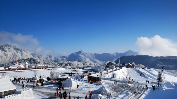 Tur Grup 1 Hari Gunung Salju Chengdu Xiling: Liburan Musim Panas dan Surga Salju Musim Dingin; Kereta Gantung Opsional.